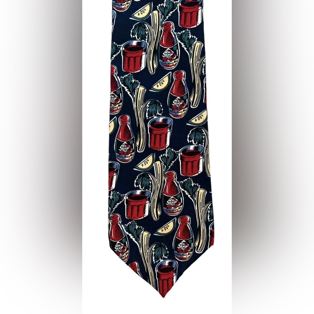 Tabasco Brand Hot Sauce Bloody Mary Drink Tie 100% Silk